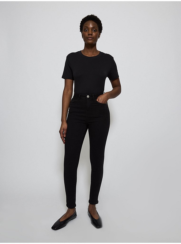 Black Cia High Waisted Skinny Jeans | Women | George at ASDA