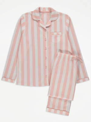 Pink Striped Shirt Pyjamas