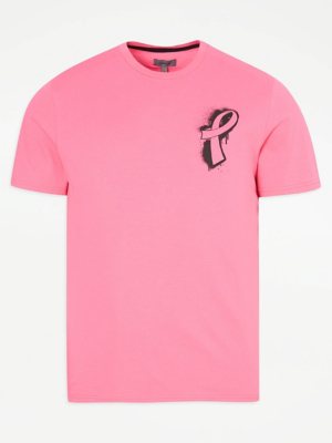 Tickled Pink Slogan Graphic T-Shirt