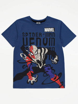 Marvel Spider-Man Navy Graphic T-Shirt | Kids | George at ASDA