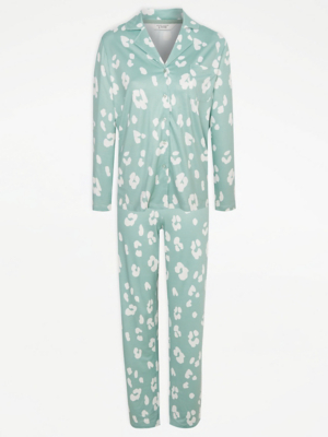 Green Animal Print Shirt Pyjamas | Lingerie | George At ASDA