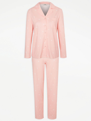 Pink Star Shirt Pyjamas Lingerie at ASDA
