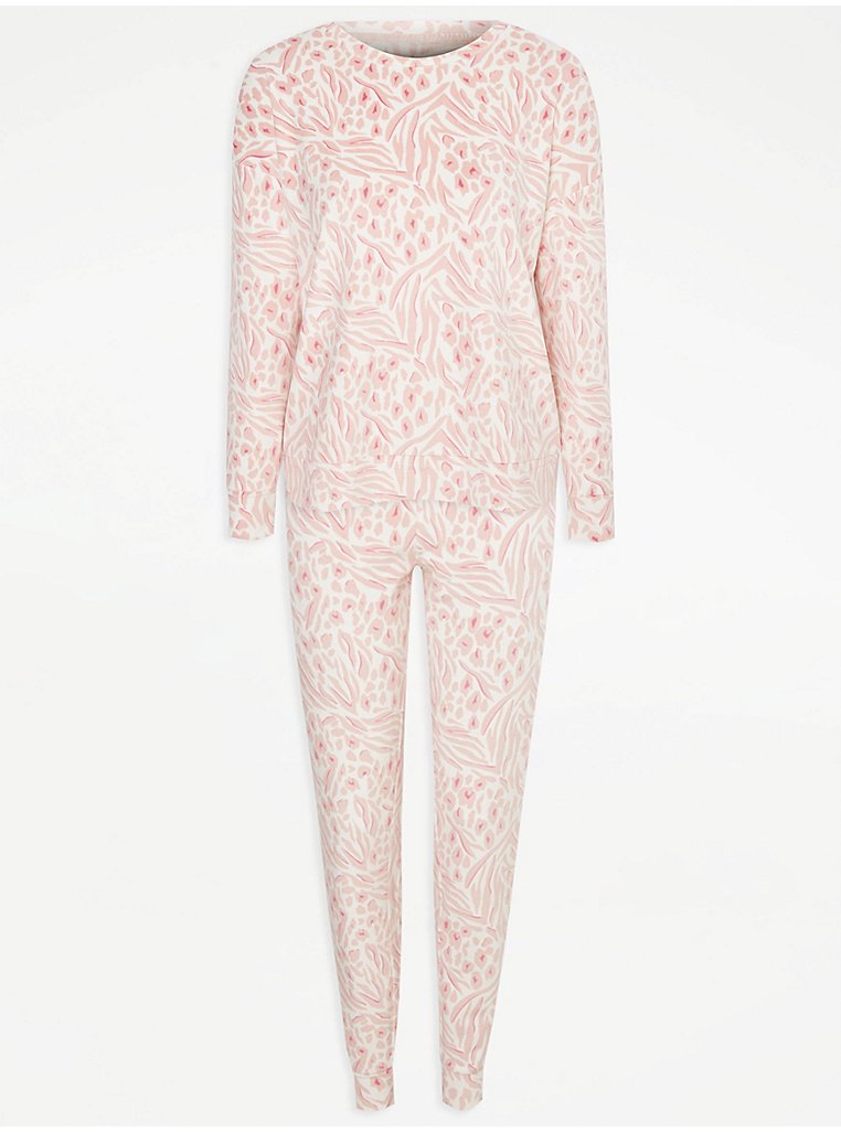 Pink Animal Fleece Pyjama Gift Set | Lingerie | George at ASDA