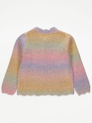 Rainbow Knitted Cardigan