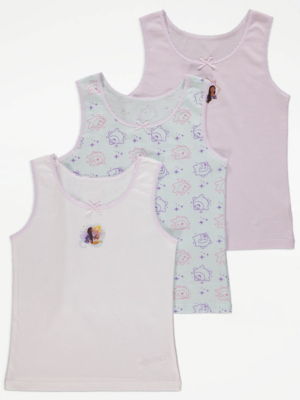Disney Wish Character Vests 3 Pack Kids at ASDA