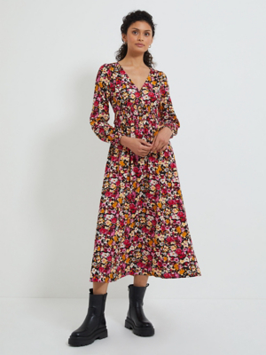 asda floral midi dress