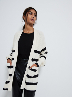 Cream Striped Knitted Cardigan | Women | George at ASDA