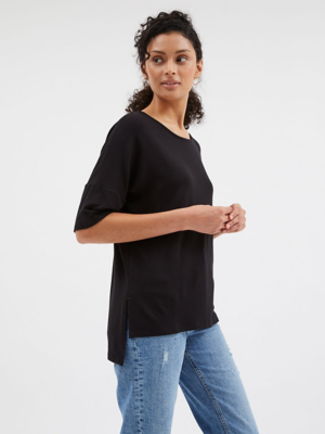 Black Jersey Tunic Top Women at ASDA