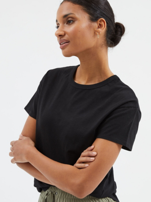 Black Short Sleeve Top Women at ASDA