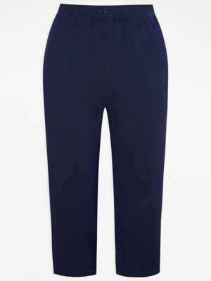 Navy Cropped Pyjama Bottoms Lingerie at ASDA