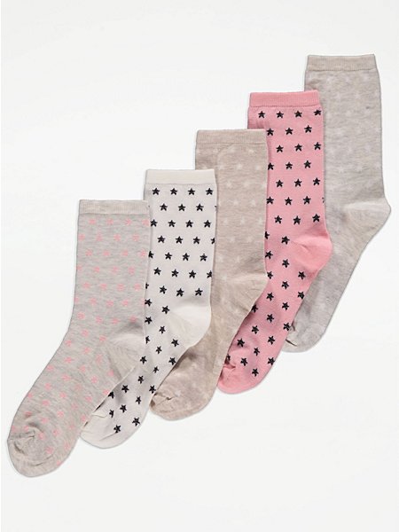 Heart Ankle Socks 3 Pack | Lingerie | George at ASDA