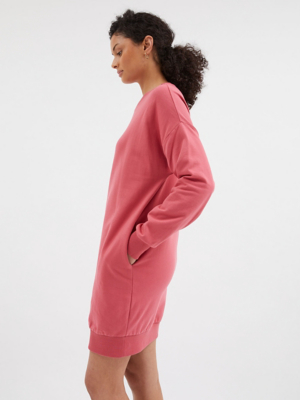 Pink Sweatshirt Dress Women at ASDA