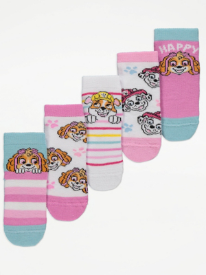 Cute Walk By Babyhug Paw Patrol Anti Bacterial Ankle Length Terry Socks- Blue