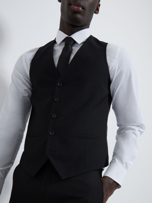 Mens Black Waistcoat Asda Cheap Sale