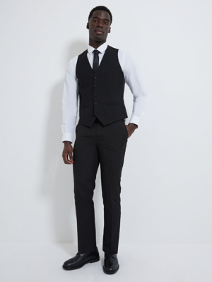Mens Black Waistcoat Asda Cheap Sale