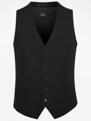 Mens Black Waistcoat Asda Cheap Sale