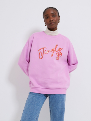Pink Jingle Bells Christmas Sweatshirt