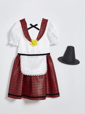 Traditional Welsh Red Fancy Dress Costume Kids at ASDA