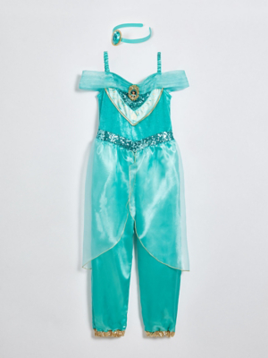 Disney Aladdin Jasmine Teal Fancy Dress Costume Sale Offers