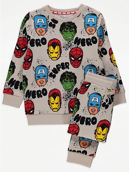 Marvel Superhero Sweatshirt and Joggers Outfit 2 Pack | Kids | George ...