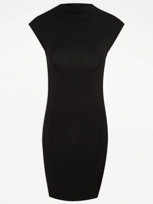 G21 Black Rushed Side Tunic Mini Dress Women at ASDA