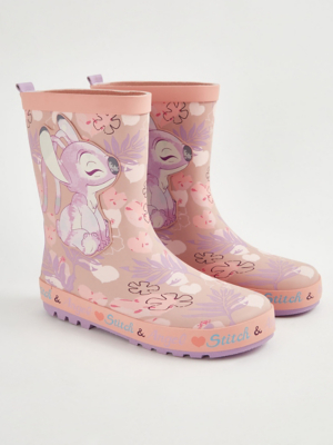 Disney Lilo Stitch Pink Character Wellington Boots