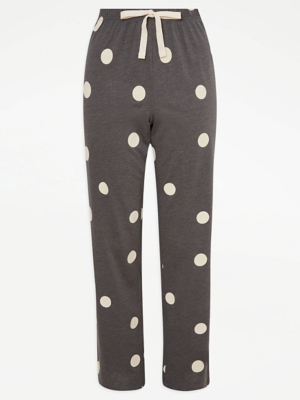 Grey Spot Pyjama Bottoms Lingerie at ASDA