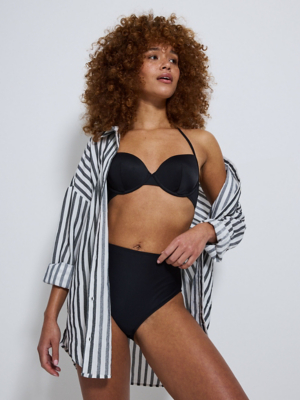 Black High Waisted Bikini Bottoms Women at ASDA