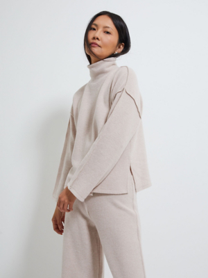 Neutral Soft Touch Roll Neck Jumper Women at ASDA