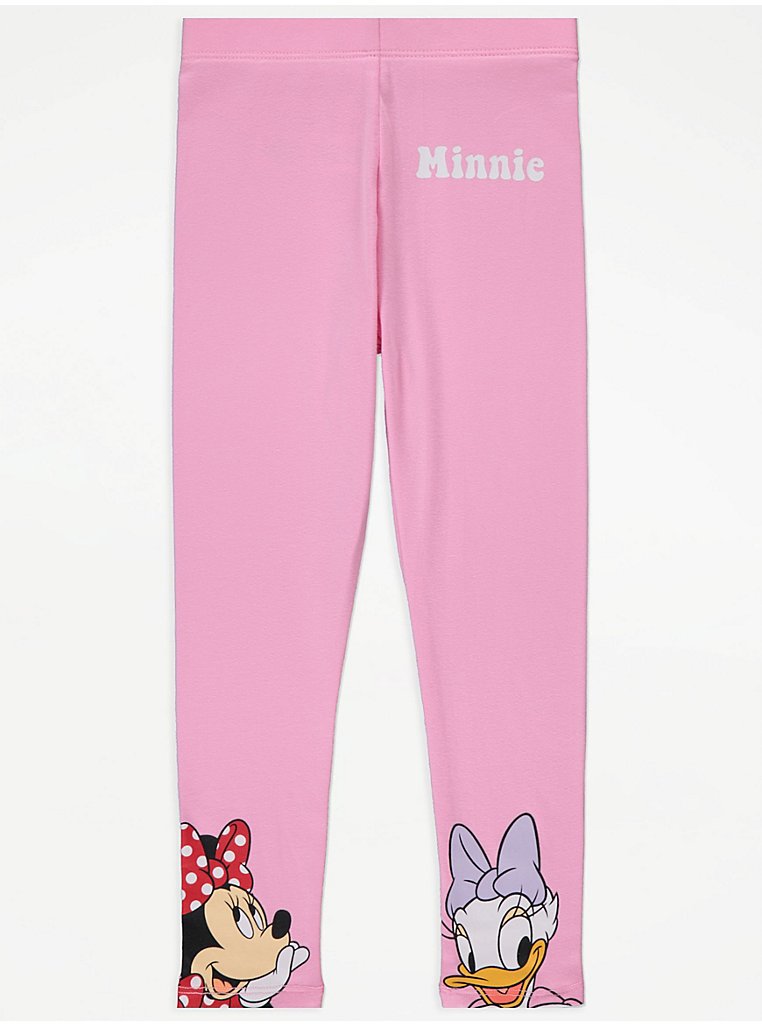 Many Faces of Minnie Mouse Theme Park Inspired Leggings in Capri