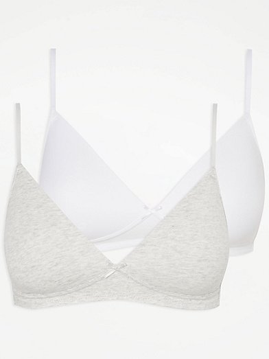 T-Shirt Bras 2 Pack Nude/white 36D