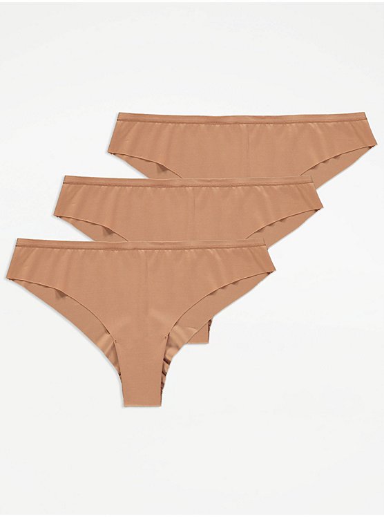 Buy Black/White/Nude Brazilian No VPL Knickers 3 Pack from Next
