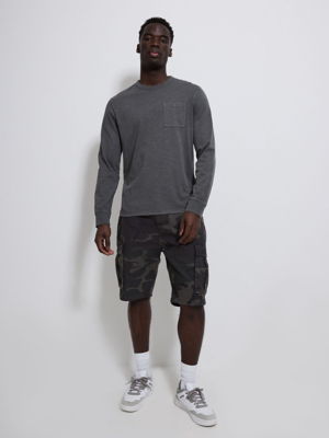 Grey Camouflage Shorts Men at ASDA