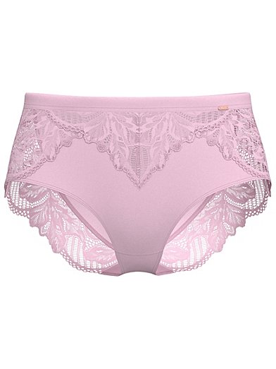 BHS Ivory & Pale Pink Embroidered Lace French Knickers
