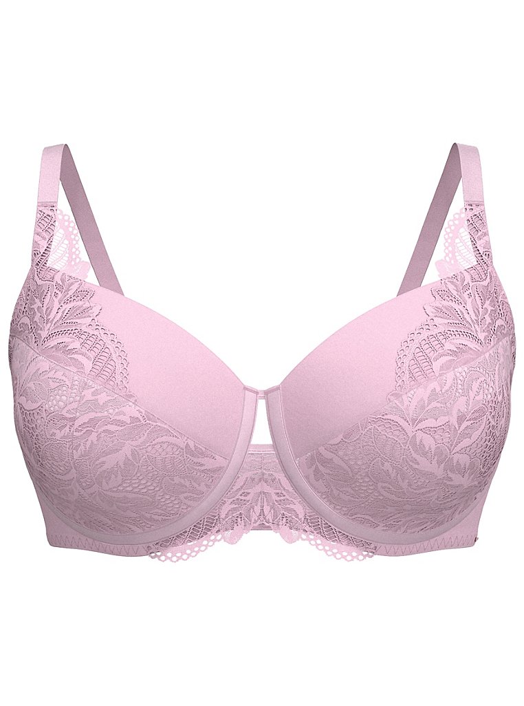 George Underwired Lace Bra Embroidered Non-Padded Wild Aster Cerise Pu –  Worsley_wear