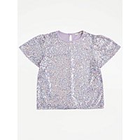 Lilac Sequin Top | Kids | George at ASDA
