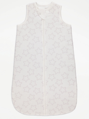 White Star Woven Sleep Bag 2.5 Tog Baby at ASDA