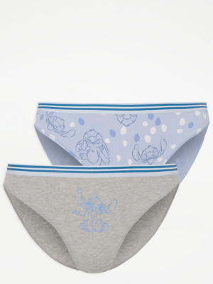 Disney Lilo & Stitch Short Knickers 2 Pack Lingerie at ASDA