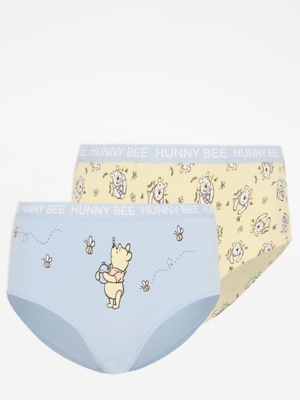 Disney Winnie The Pooh Short Knickers 2 Pack Lingerie at ASDA
