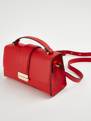 Red Structured Cross Body Bag Women at ASDA