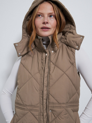 womens long gilet asda