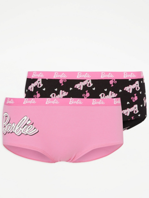Barbie Short Knickers 2 Pack Lingerie at ASDA