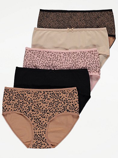 Midi Knickers 5 Pack, Lingerie