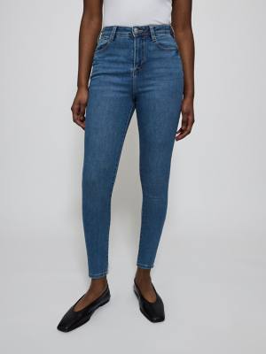 Slim Fit Asda High Waisted Jeans Navy Erin High Waisted Bootcut