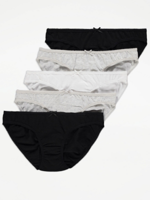 Mini Knickers 5 Pack Lingerie at ASDA