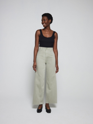 Sage Green Wide Leg Cropped Jeans Sale & Offers at ASDA