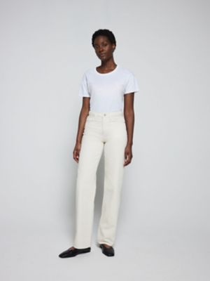 Cream Straight Leg Jeans Women at ASDA