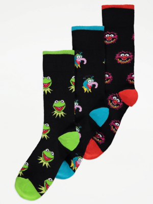 Disney The Muppets Socks 3 Pack Gift Set Men at ASDA
