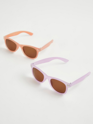 Matte Pastel Sunglasses 2 Pack Kids at ASDA