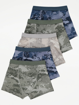 Camouflage Trunks 5 Pack | Kids | George at ASDA
